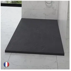 Comparateur de prix : KINEDO Receveur antidérapant 140 x 90 Kinestone biolith rectangle gris...