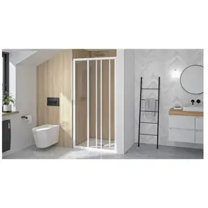 Comparateur de prix : Porte de douche 2 portes coulissantes et 1 fixe KINEDO SUPRA 3V largeu...