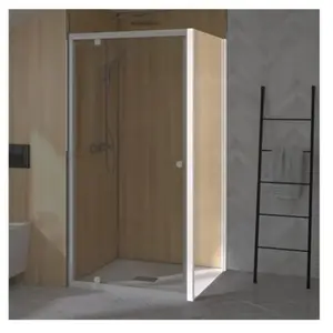 Comparateur de prix : Paroi de douche supra iii fixe 80cm profilé blanc avec verre transparent - kinedo - pa1571btn