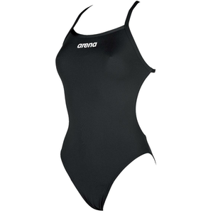 Arena solid lightech high black maillot femme 1 piece pas cher