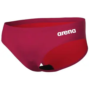 arena Homme Men's Team Swim Briefs Solid Slip de bain, Red-white, 52 EU pas cher