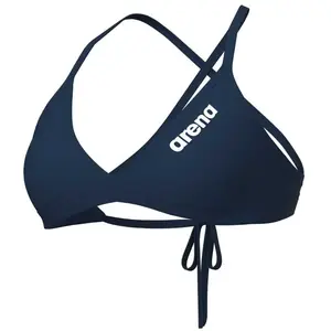 Comparateur de prix : Haut de bikini Arena Team Tie Back Solid bleu marine blanc femme - 44