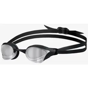 Lunettes de natation arena cobra core swipe mirror noir argent