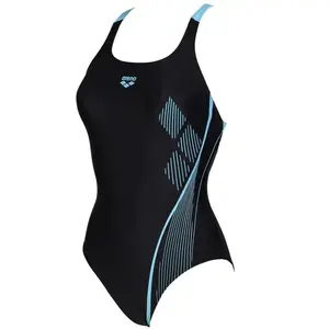 Maillot de bain 1 pièce femme Arena Pro Graphic Noir 42 005130-580 pas cher
