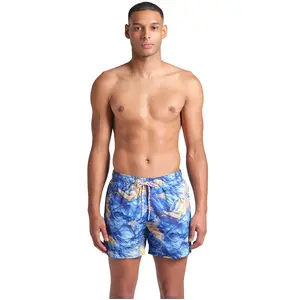 Arena Short De Bain Water Prints Beach Alover 36.5cm L pas cher