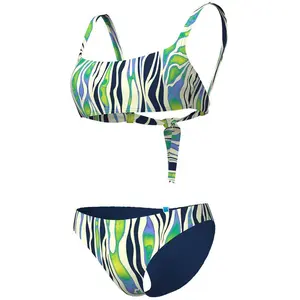 Maillot de bain 2 pièces femme Arena Water Pring 007077-601 Vert M pas cher