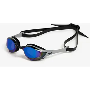 Lunettes de natation arena cobra edge swipe verres miroirs bleu gris noir