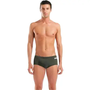 Arena - Team Swim Low Waist Short Solid - Maillot de bain Dark Sage-Wh... pas cher