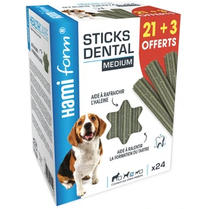 Friandises Chien - Hamiform Dental Sticks - Medium x 24 pas cher