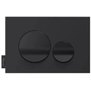 Plaque de commande JACOB DELAFON, double touches rondes Noir brillant pas cher