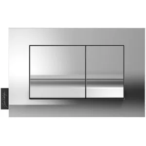 JACOB DELAFON Plaque de commande, double touches rectangulaires, Chrome pas cher