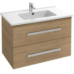 Comparateur de prix : JACOB DELAFON Meuble de salle de bain Ola Up et vasque, chêne, 78,5