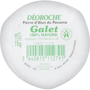 Comparateur de prix : Bioxydiet Déoroche Galet Pierre d'Alun du Panama 70g