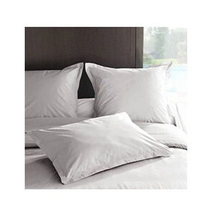 Labellism' Taie d'oreiller percale Méline 2 LABELIS SIM - Gris Perle - 65 x 65 cm pas cher