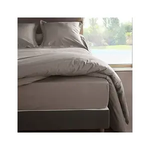 Vent du sud Drap Housse Cendre En Percale De Coton 80 Fils 90 X 190 X 30 Cm pas cher