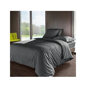 Housse De Couette Ardoise En Percale 240x220 Cm