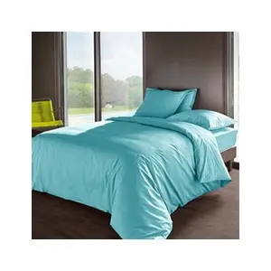Housse De Couette Lagon En Percale De Coton 80 Fils 140x200 Cm pas cher