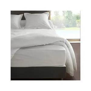 Comparateur de prix : Drap Housse Neige En Percale De Coton 80 Fils 180 X 200 X 30 Cm