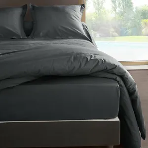 VENT DU SUD Drap housse en percale de coton 80 fils 160 x 200 x 30 cm pas cher