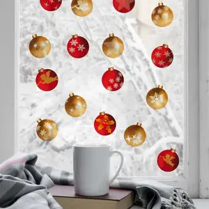 PLAGE Sticker électrostatique pour vitre, boules de noël à installer sur fenêtre, 21 cm X 29,7 cm pas cher