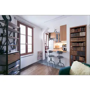 Plage Sticker mural trompe l'oeil bibliothèque ancienne, livres vintage marron, 204 cm X 83 cmVendu paramazon