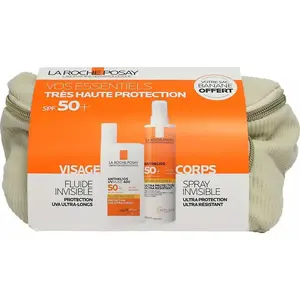 LAROCHEPOSAY La Roche Posay Kit Spf50 Anthelios Visage Fluide + Spray + Sac pas cher