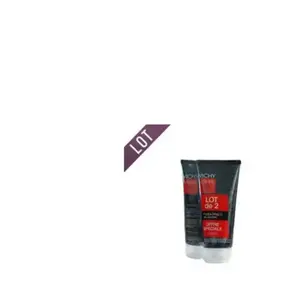 VICHY Homme hydra mag C gel douche corps & cheveux lot de 2x200ml pas cher