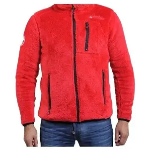 Peak Mountain Coral Sherpacarian - Polaire de ski rouge L pas cher