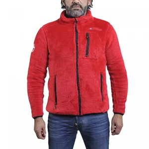 Peak Mountain Coral Sherpacarian - Polaire de ski rouge M pas cher
