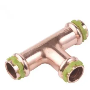 Raccord cuivre en T à sertir - Femelle - Ø 54 mm - Aalberts