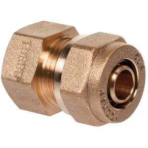 Comparateur de prix : Raccord PER droit à compression - F 1/2' - Ø 16 mm - Comap