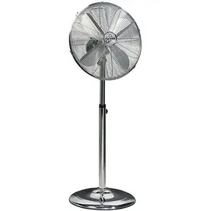 Comparateur de prix : FARELEK ARIZONA - Ventilateur sur pied Ø40cm 50W chromé oscillant