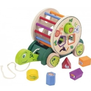 Wdk Partner - A2203154 - Tortue 8 Formes en Bois - Multicolore