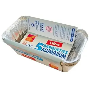Comparateur de prix : Publi Embal - elbe - Barquette alu 1L + couvercle x5
