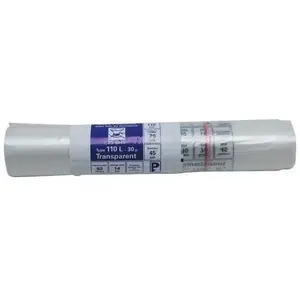 PUBLI EMBAL Sac poubelle transparent - 110 L - 30 microns - x25 pas cher