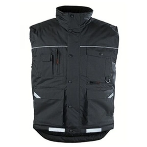 Comparateur de prix : Coverguard - Gilet de travail matelassé sans manche ripstop - Noir xl - 52/54