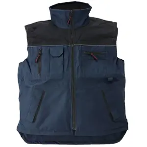 Gilet de travail matelassé sans manche RIPSTOP - Bleu Marine M - 44/46
