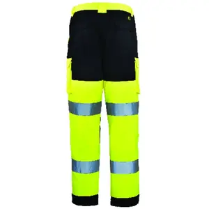 Comparateur de prix : COVERGUARD Pantalon jaune et marine taille XL haute visibilité 60% coton 40% poly