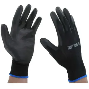 Var Gants de Travail, Adultes Unisexe, Noir (Noir), s