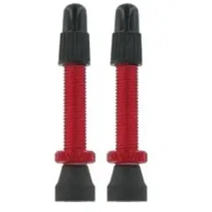 Var kit 2 valves tubeless aluminium 35 mm rouge pas cher