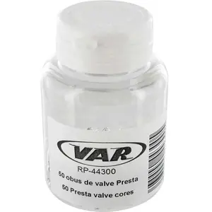 Valves de roue Var Presta - Lot de 50 - Blanc - Vélo sur routeVendu parbikeinn