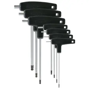 Var Outil Set Of 7 P Handled Hex Wrenches With Ball Ends One Size pas cher