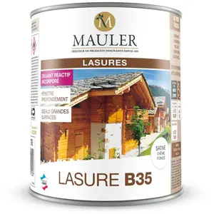 Comparateur de prix : Mauler Lasure fluide B35 - 2,5 litres satiné chêne foncé Mauler