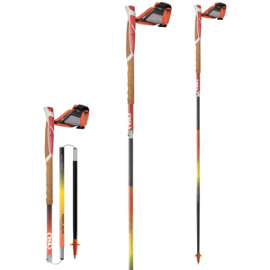 Comparateur de prix : Bâton de trail TSL Trail Carbon 4 Cork Cross Orange 135 cm MAG9478445