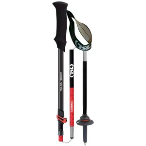 TSL Outdoor Tour Carbon 5 Light - Bâtons randonnée Red 62 - 125 cm - Push & Pull pas cher