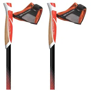 Comparateur de prix : Bâtons TSL Addict trail carbon 1 cork grip - spike - noir/orange - 120 cm