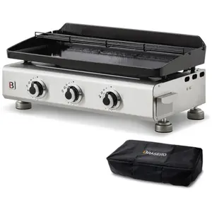 Comparateur de prix : Brasero Plancha au gaz Silvia II G Inox - - 3 brûleurs - 67 x 34 cm - ...