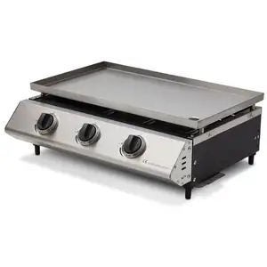 Comparateur de prix : BRASERO Plancha Cadix 3 feux - COOKING BOX - Surface de cuisson 62x37,...