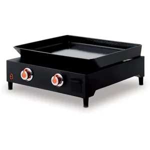 Comparateur de prix : Plancha gaz BRASERO Saverio - Acier - 2 Feux - Plaque en fonte 60 x 52...