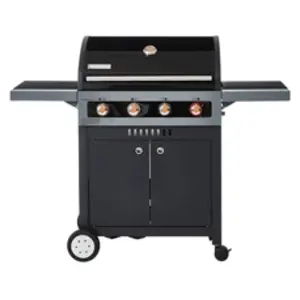 Brasero Barbecue au gaz Boston Black 4K Turbo - 4 brûleurs + 1 Turbo Z... pas cher